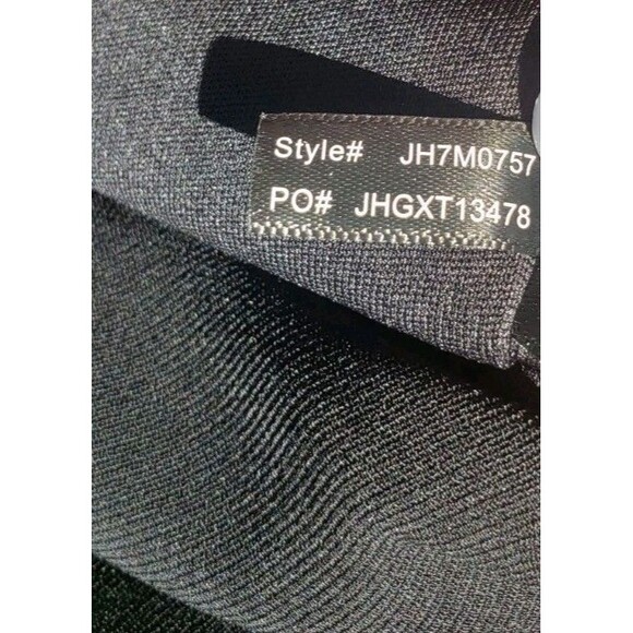 Jessica Howard Dress Women 6 Black Nude Lace Floral Cord Ruffle Sheath Formal - Picture 9 of 14